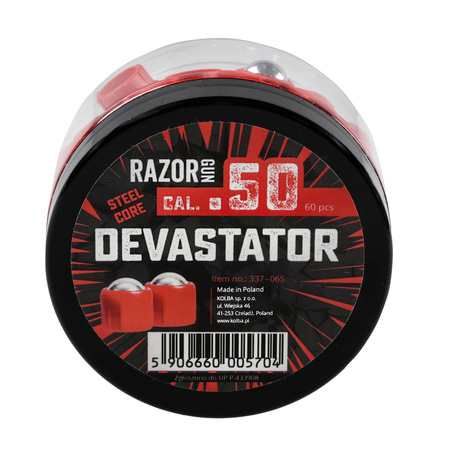 Kule metalowe Devastator Kal. .50 50szt. RazorGun