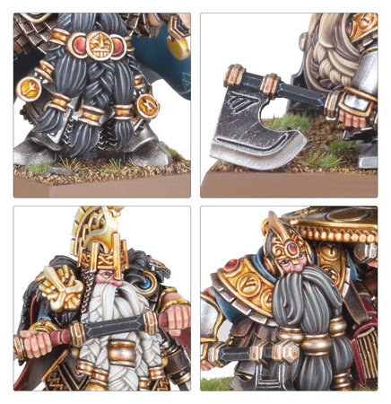 THE OLD WORLD - DWARF LORDS WITH SHIELDBEARERS