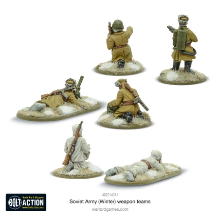 BOLT ACTION Soviet Army (Winter) weapons teams