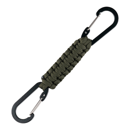 Podwójny karabińczyk Paracord zielony 101INC