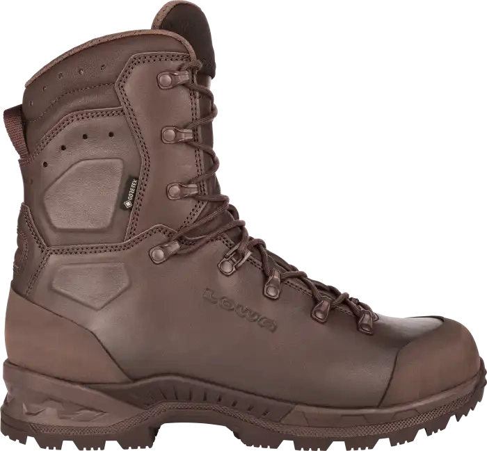 Buty COMBAT BOOT MK2 GTX Dark Brown LOWA – widok z boku