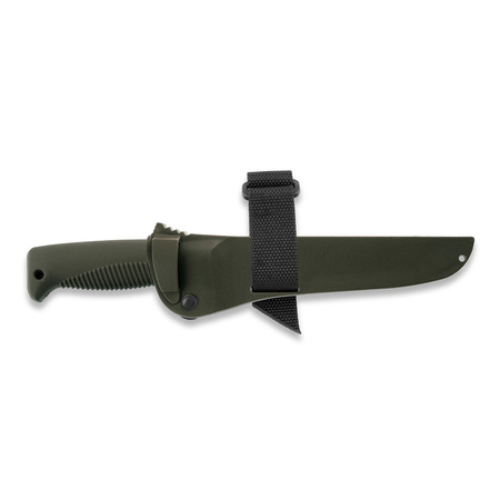 Nóż Peltonen Knives Sissipuukko M95 Ranger Knife Olive PTFE - pochwa kompozytowa FJP136