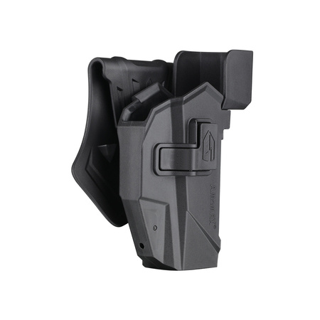 Kabura polimerowa do Glocka 17/19/23/32/34 i CZ P10C z celownikiem Red Dot czarna Amomax