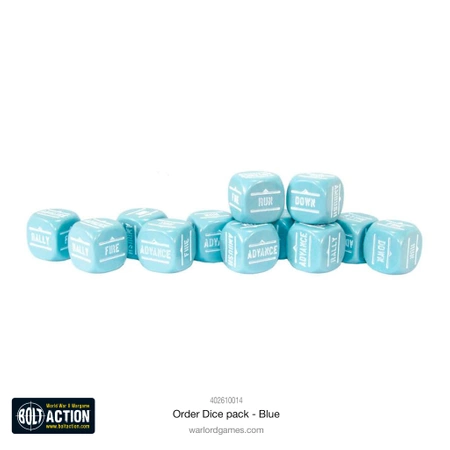 BOLT ACTION Orders Dice Pack - Blue