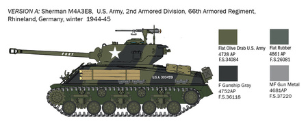 ITALERI M4A3E8 Sherman Fury