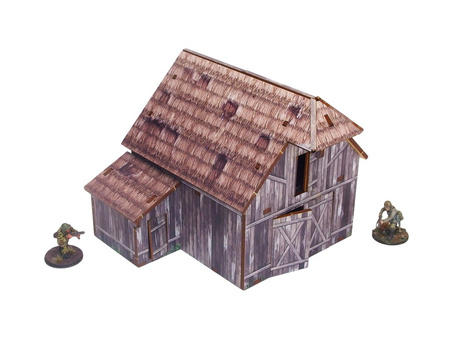 MICRO ART - WW2 Ostfront Village Barn (1) (28mm)