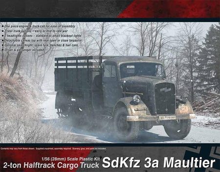 RUBICON 280046 - SdKfz 3a Maultier 2 ton Half-Track Cargo Truck