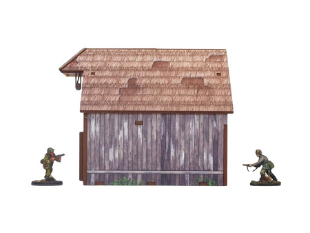 MICRO ART - WW2 Ostfront Village Barn (1) (28mm)