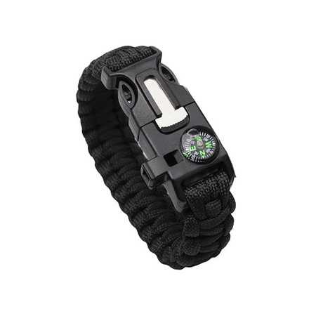 Bransoletka Surwiwalowa Czarna 5 w 1