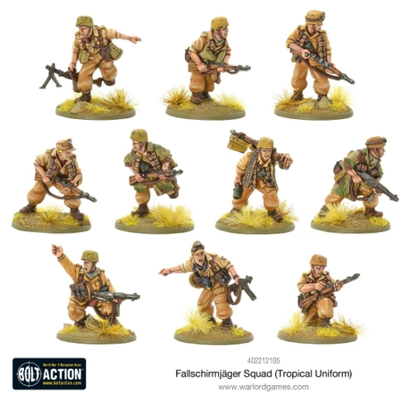 BOLT ACTION Fallschirmjager Squad (Tropical Uniform)