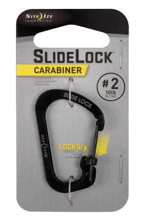 S-Biner #2 SlideLock Czarny Carabiner Nite Ize