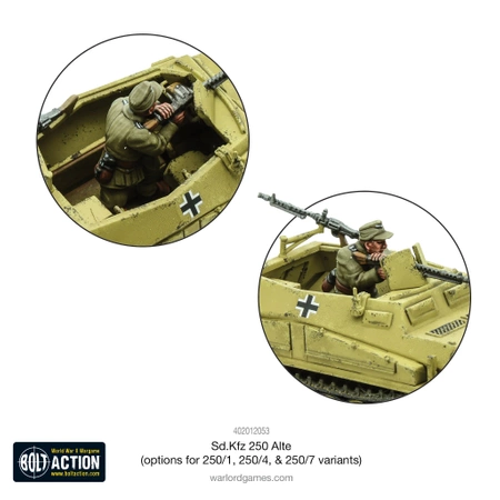 BOLT ACTION Sd.Kfz 250 (Alte) Half-Track (Options for 250/1, 250/4, 250/7)