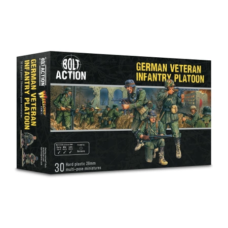 BOLT ACTION German Veteran Infantry Platoon