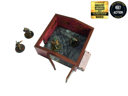 MICRO ART - WW2 NORMANDY LARGE BRICK SHED (28MM)