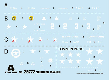 ITALERI M4A3E8 Sherman Fury