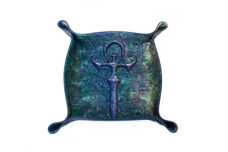 PLAYMATY Tacka na kości - Dice Tray - Wampirzy Ankh 22x22 cm