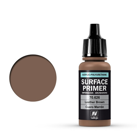 Vallejo 70626 Surface Primer 17 ml. Leather Brown