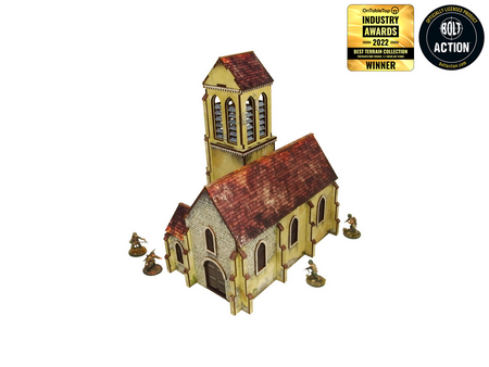 MICRO ART - WW2 NORMANDY CHURCH (28MM)