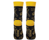 Skarpety BENNONKY Beer czarno-żółte Bennon