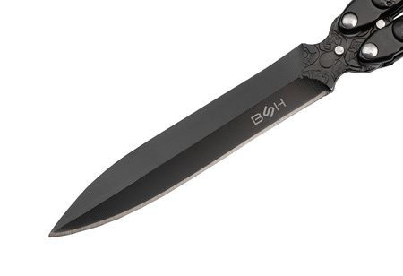Nóż Motylek BSH ADVENTURE Czarny N-456D