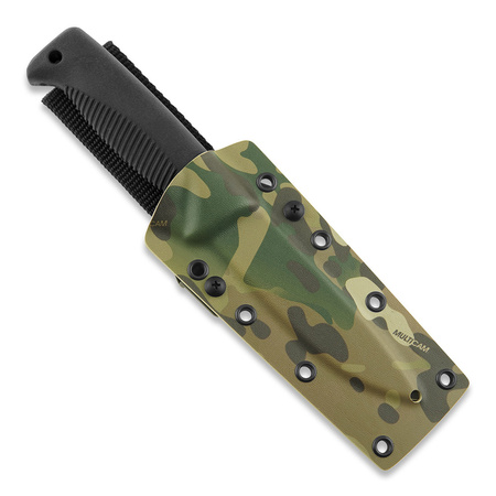 Nóż Peltonen Sissipuukko M07 Ranger Black PTFE - pochwa kydexowa Multicam FJP153