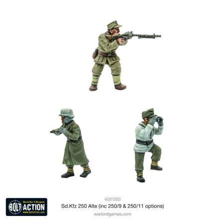 BOLT ACTION Sd.Kfz 250 (Alte) Half-Track (Options for 250/1, 250/9, 250/11)