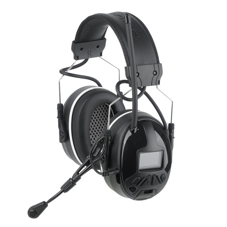 Earmor Aktywne ochronniki słuchu C52 NRR 28 dB Bluetooth 5.3 Tuner FM Czarne 