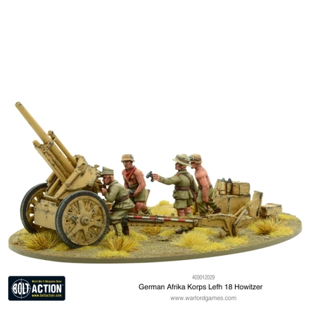 BOLT ACTION Afrika Korps LeFH 18 10.5cm Medium Artillery