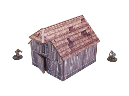 MICRO ART - WW2 Ostfront Village Barn (1) (28mm)