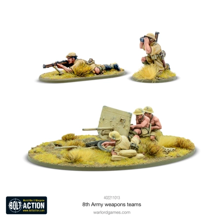 BOLT ACTION 8th Army weapons teams