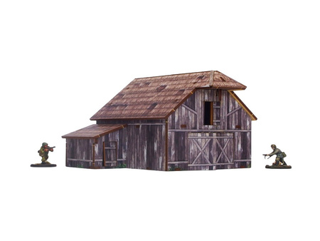 MICRO ART - WW2 Ostfront Village Barn (1) (28mm)
