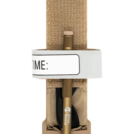 Staza taktyczna Metalowy Krępulec Tourniquet coyote RHINO RESCUE