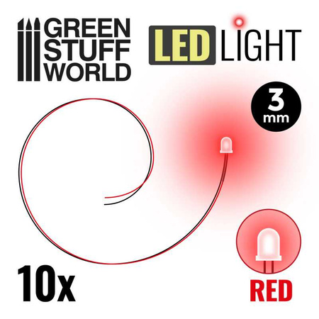 GSW - Red LED Lights - 3mm