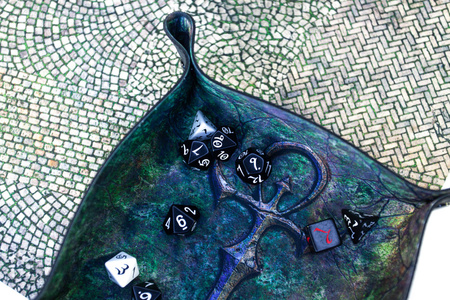 PLAYMATY Tacka na kości - Dice Tray - Wampirzy Ankh 22x22 cm