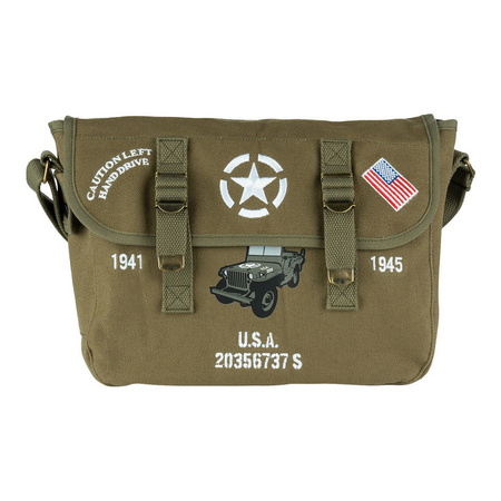 Torba na ramię z płótna Willys USA FOSTEX