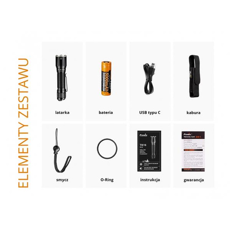 Latarka Taktyczna LED  TK16 V2.0 Fenix