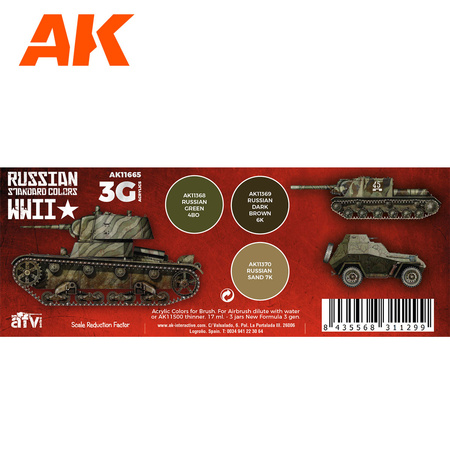 AK Interactive WWII RUSSIAN STANDARD COLORS