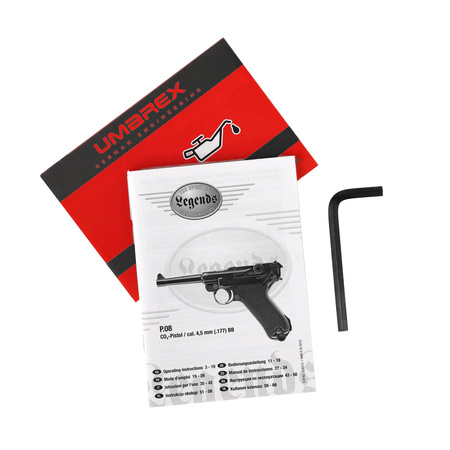 Pistolet Wiatrówka Legens P.08 kal. 4,5mm BB BLOW BACK 