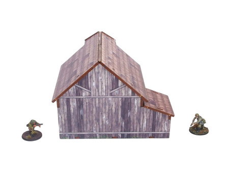 MICRO ART - WW2 Ostfront Village Barn (1) (28mm)