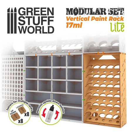 Green Stuff World Modułowy stojak na farby - Pionowy 17ml