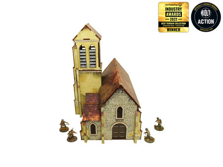 MICRO ART - WW2 NORMANDY CHURCH (28MM)