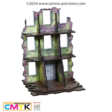 SARISSA PRECISION - Destroyed City Building Front - Full Colour