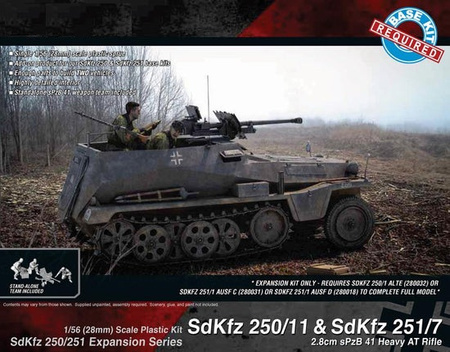 RUBICON 280045 - SdKfz 250/251 Expansion Set- SdKfz 250/11 & 251/7 sPzB 41 AT Rifle