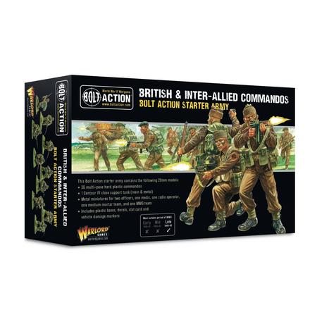 BOLT ACTION British & Inter-Allied Commandos starter army