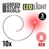 GSW - Red LED Lights - 3mm