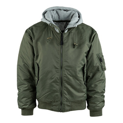 Kurtka bomberka z kapturem MA-1 Olive Fostex