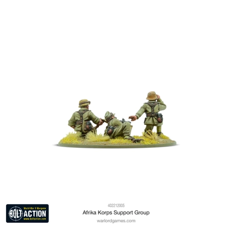 BOLT ACTION Afrika Korps Support Group (HQ, Mortar & MMG)