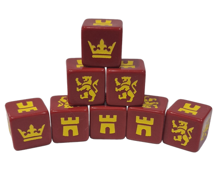 SAGA Medieval Dice - (Red) (Age of Chivalry)