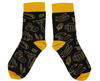 Skarpety BENNONKY Beer czarno-żółte Bennon