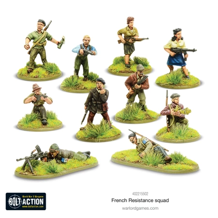 BOLT ACTION French Resistance Squad